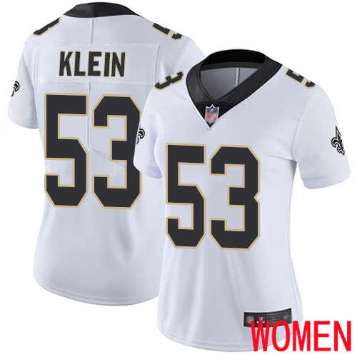 New Orleans Saints Limited White Women A J  Klein Road Jersey NFL Football #53 Vapor Untouchable Jersey->youth nfl jersey->Youth Jersey